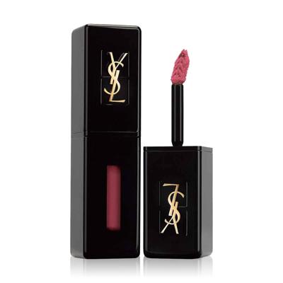 Yves Saint Laurent - YSL Rouge Pur Couture Vernis A Levres Vinyl Creamy Lip Stain 407 Carmin Session Lippenstift Lipgloss 5.5 ml Dames