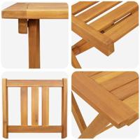 Bistroset 3 pcs Bruin Massief acaciahout - thumbnail