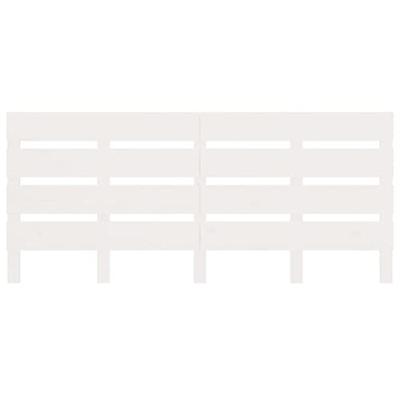 Bedframe massief grenenhout wit 120x190 cm