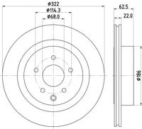 Remschijf 8DD355120551 - thumbnail