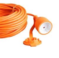 Relectric verlengsnoer oranje 20m 2x1,0mm met klep - RELEC493784 RELEC493784 - thumbnail