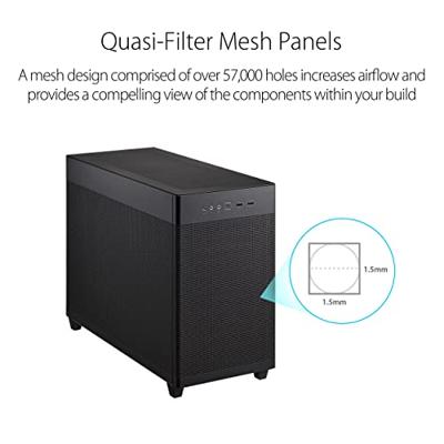 Asus Prime AP201 MicroATX Mini-tower PC-behuizing Zwart