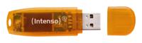 USB stick INTENSO FAELAP0282 USB 2.0 64 GB Oranje 64 GB USB stick - thumbnail
