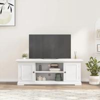 Tv-meubel 110x30x41 cm bewerkt hout wit - thumbnail