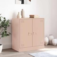 Dressoir 67x39x73 cm staal roze - thumbnail