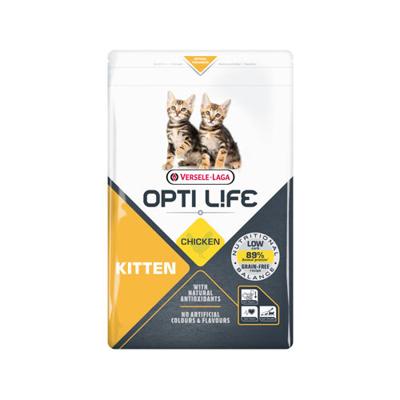 VERSELE LAGA - Kittenbrokjes Opti Life Kitten - Graanvrij droogvoer voor kittens - Met kip - 2,5kg