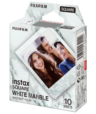 Fujifilm Fujifilm Instax Square White Marble - Instant-Farbfilm Point-and-shoot filmcamera Meerdere kleuren Fujifilm Fujifilm Instax Square White Marble - Instant-Farbfilm Point-and-shoot filmcamera Meerdere kleuren