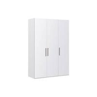 Goossens Kledingkast Easy Storage Ddk, Kledingkast 153 cm breed, 220 cm hoog, 3x glas draaideur - thumbnail