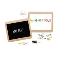 Houten schoollei - JEUJURA - Dubbelzijdig magnetisch: krijt en uitwisbare viltstift - thumbnail