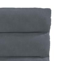 Eetkamerstoelen 4 st fluweel donkergrijs - thumbnail