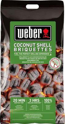 Weber kokosnoot briketten 8 kg