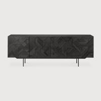 Ethnicraft Dressoir 'Graphic' Gevernist Teakhout, 224cm - thumbnail