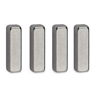 Maul Neodymium magneet MAUL (b x h x d) 15 x 4 x 4 mm Rechthoekig, Staaf Zilver 4 stuk(s) 6169096 - thumbnail
