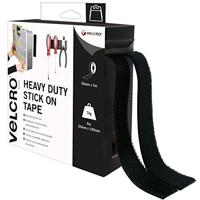 VELCRO® VEL-EC60243 Klittenband Om vast te plakken Haak- en lusdeel, Extra sterk (l x b) 5000 mm x 50 mm Zwart 5 m - thumbnail