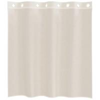 Gordijnen voile met doorvoertules 2 st 140x140 cm crmekleurig - thumbnail