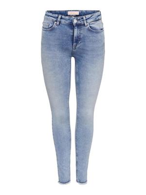 Only Onlblush Mid Sk Ank Raw Dnm Rea694 Noos 15263454 Skinny Fit Medium Blue Denim