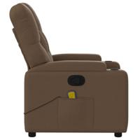 Massagestoel verstelbaar stof bruin - thumbnail