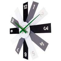 NeXtime NE-3285ZW Design Wandklok - 40cm- Stille Klok - Zwart - Acryl - "Plexi" - thumbnail