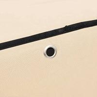 Schoenenkast 60x30x166 cm stof crmekleurig - thumbnail