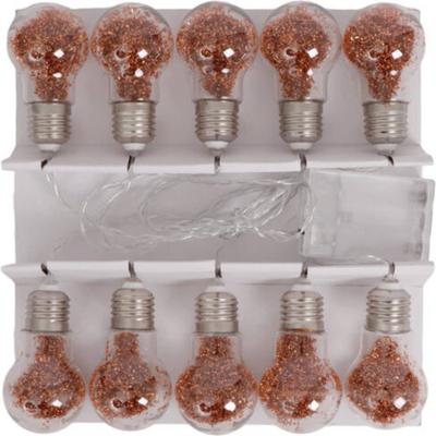 SENZA LED Glitter Bol Slinger - 10 Lampen - Koper of Goud