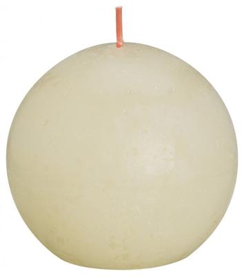 Bolsius Rustiek bolkaars shine 76 soft pearl 1 Stuks