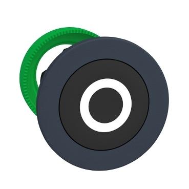 Schneider Electric ZB5FA232 ZB5FA232 Plat, Terugstelbaar (Ø) 30.5 mm O Donkergrijs, Zwart 1 stuk(s)