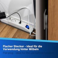 REV 0014348100 Stekkerdoos met schakelaar 3-voudig Wit, Grijs Randaarde stekker 1 stuk(s) - thumbnail