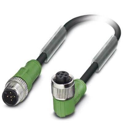 Phoenix Contact 1681651 Sensor/actuator connector, geassembleerd M12 Aantal polen (sensoren): 5 Stekker, recht, Bus, haaks 3.00 m 1 stuk(s) Piece