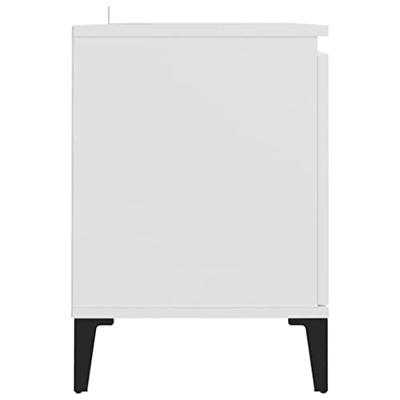 VidaXL Tv-meubel met metalen poten 103,5x35x50 cm wit
