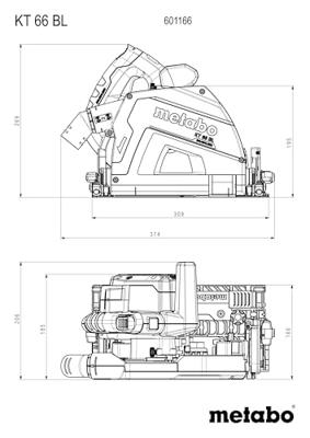 Metabo KT 66 BL + FS 160 Invalcirkelzaag Set | metaBOX 340 - 691219000