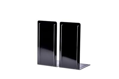 MAUL ordner- boekensteun metaal 13 x 14 x 24 cm set van 2 stuks zwart - thumbnail