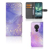 Hoesje voor Nokia 7.2 | Nokia 6.2 Watercolor Paars - thumbnail