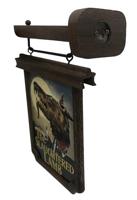 An American Werewolf in London Scaled Prop Replica Pub Sign 6 cm - thumbnail