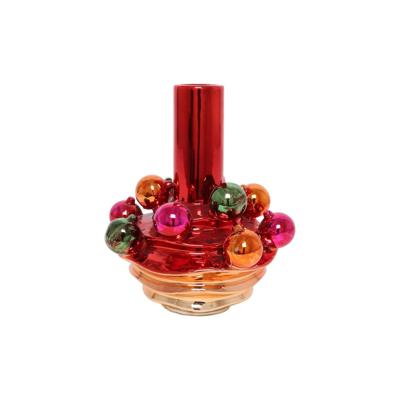 Countryfield Vaas glamour s rood ø20,5xh26cm Countryfield Vaas glamour s rood ø20,5xh26cm