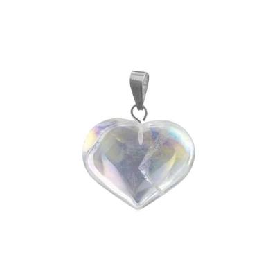 Hartvormige Edelstenen Hanger Angel Aura Hartvormige Edelstenen Hanger Angel Aura