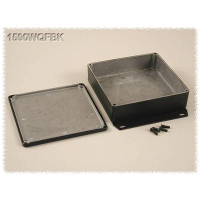 Hammond Electronics 1590WQFBK Universele behuizing 120 x 120 x 34 Aluminium Zwart 1 stuk(s)