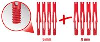 KS Tools 150.5005 FIXIT inschroefbare montagehulpset voor afdichtingen, 8-delig - thumbnail