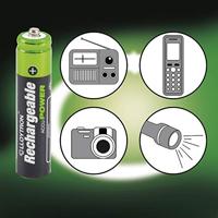 Lloytron B014 Rechargeable Accupower AAA Ni-MH Batteries 550mAh 4 Pack - thumbnail