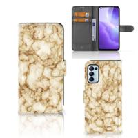 OPPO Find X3 Lite | Bookcase | Marmer Goud - thumbnail