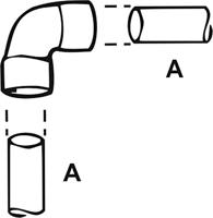 Cornat Cu-Soldeer Knie 2S 90Gr/22 (10St) - T569022 - thumbnail