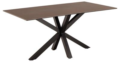 Bendt Eettafel 'Line' Keramiek, 160 x 90cm, kleur Bruin