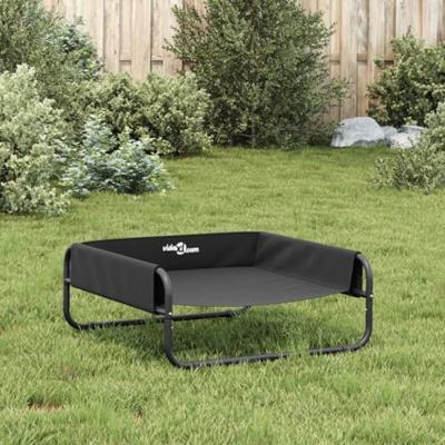 VidaXL Hondenmand verhoogd oxford stof en staal antracietkleurig VidaXL Hondenmand verhoogd oxford stof en staal antracietkleurig