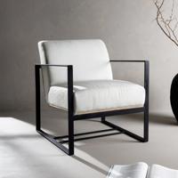 Nohr Fauteuil 'Roxana' Linnen, kleur Off-white - thumbnail