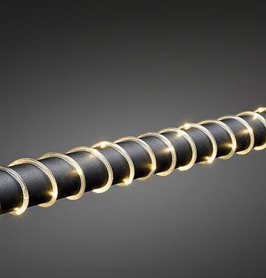 LED Mini lichtslang 2 meter 260 LED, warmwit 3.6W 5mm doorsnede 3090-100 met transformator