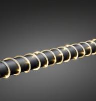 LED Mini lichtslang 2 meter 260 LED, warmwit 3.6W 5mm doorsnede 3090-100 met transformator - thumbnail