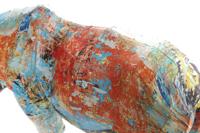 Decoratieve figuren DKD Home Decor 34 x 12,5 x 16,5 cm Multicolour Neushoorn Modern - thumbnail