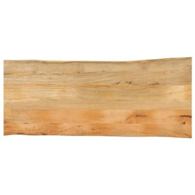 Tafelblad met natuurlijke rand 140x60x3,8 cm massief mangohout