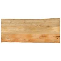 Tafelblad met natuurlijke rand 140x60x3,8 cm massief mangohout - thumbnail