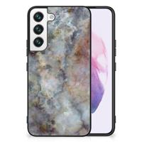 Samsung Galaxy S22 Marmeren Print Telefoonhoesje Marmer Grijs - thumbnail