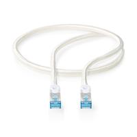 CAT6a-Kabel | S/FTP | RJ45 Male | RJ45 Male | 100.0 m | Snagless | Rond | Gevlochten / PVC | Zilver - thumbnail